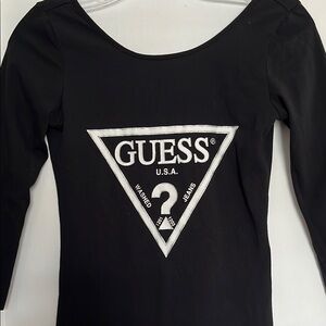 Guess Black Long Sleeve Top